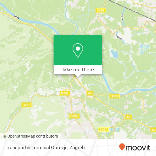 Transportni Terminal Obrezje map