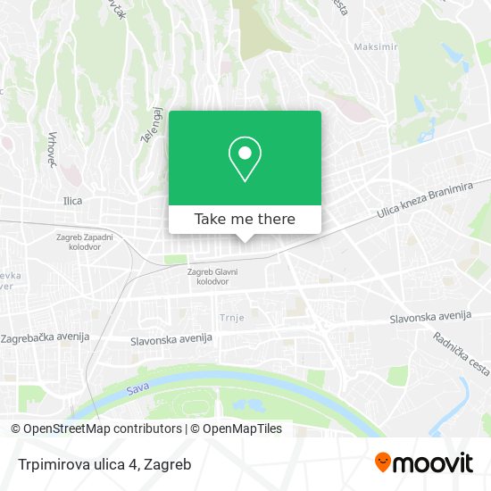 Trpimirova ulica 4 map