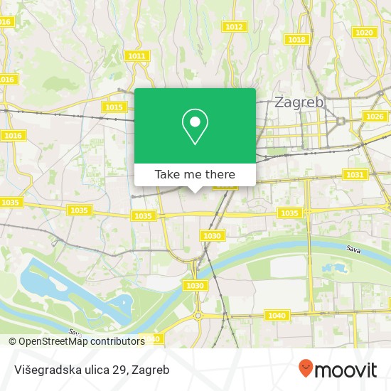 Višegradska ulica 29 map