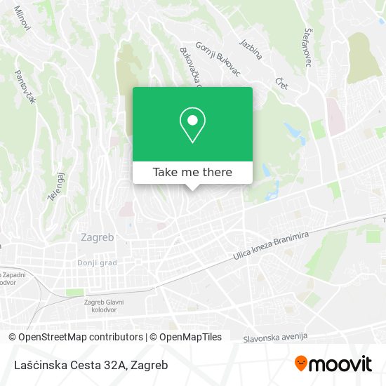 Lašćinska Cesta 32A map