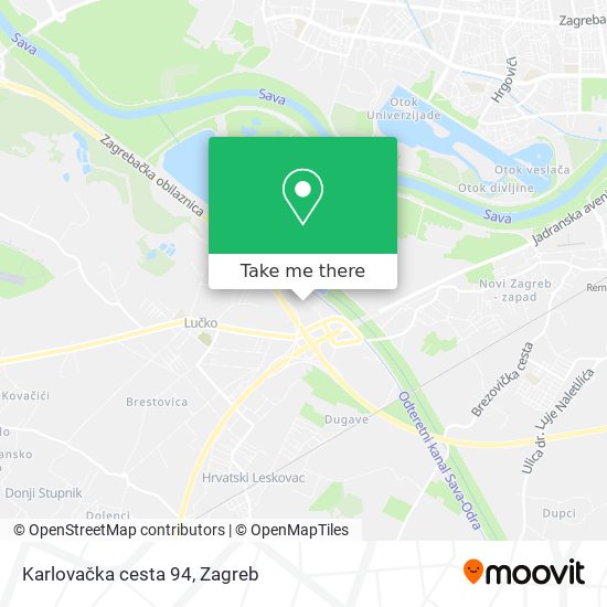Karlovačka cesta 94 map