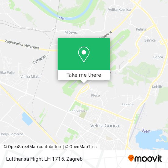 Lufthansa Flight LH 1715 map
