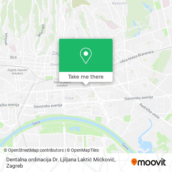 Dentalna ordinacija Dr. Ljiljana Laktić Mićković map