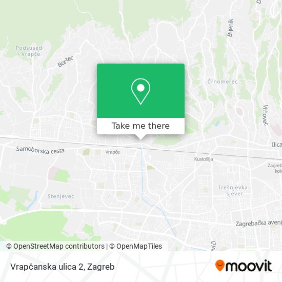 Vrapčanska ulica 2 map