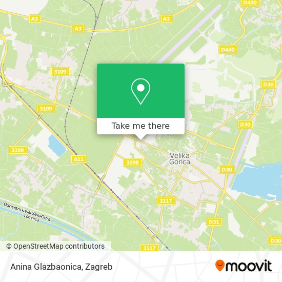 Anina Glazbaonica map