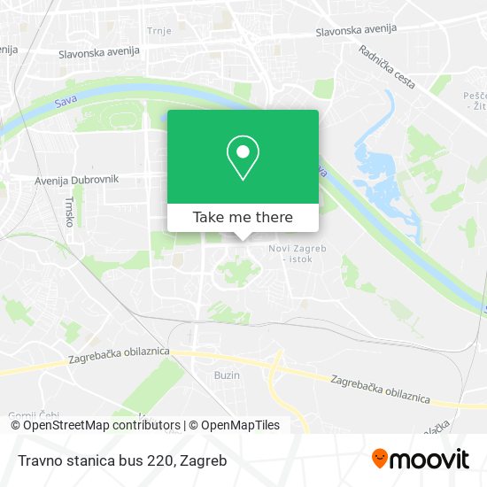 Travno stanica bus 220 map