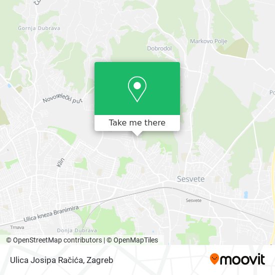 Ulica Josipa Račića map