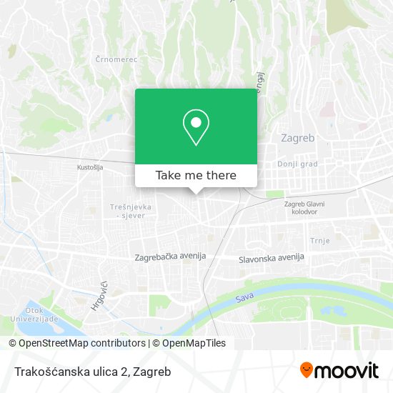 Trakošćanska ulica 2 map