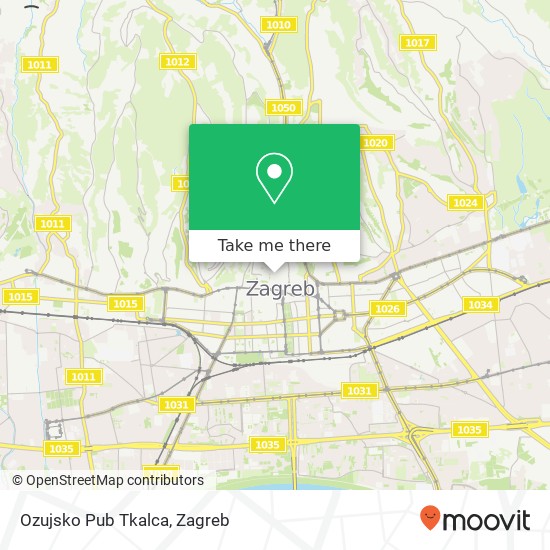 Ozujsko Pub Tkalca map