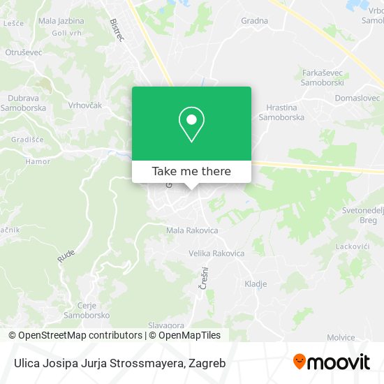 Ulica Josipa Jurja Strossmayera map