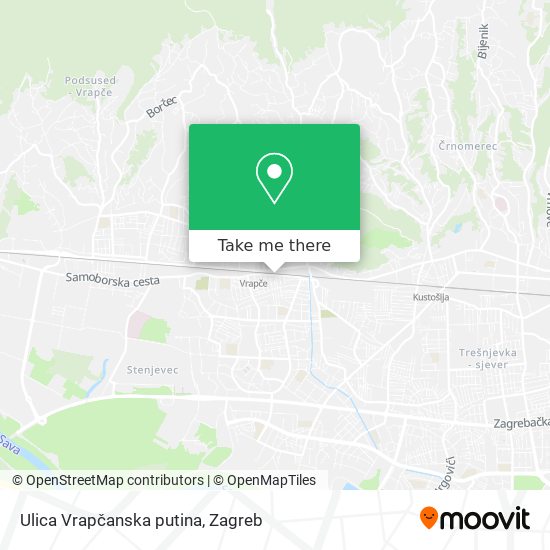 Ulica Vrapčanska putina map