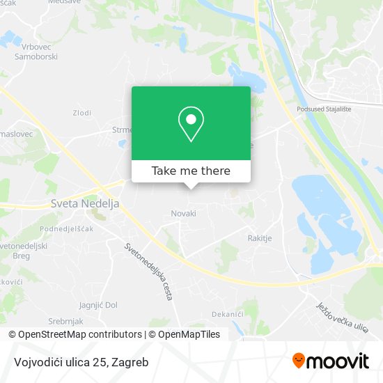 Vojvodići ulica 25 map