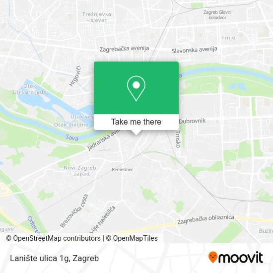 Lanište ulica 1g map