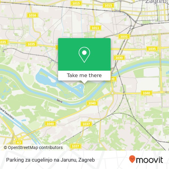 Parking za cugelinjo na Jarunu map