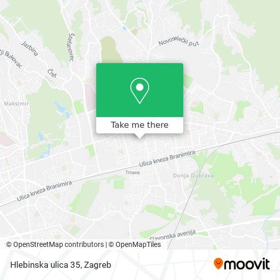Hlebinska ulica 35 map