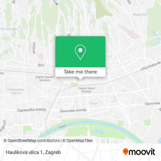 Haulikova ulica 1 map