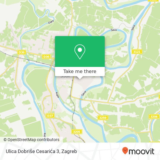 Ulica Dobriše Cesarića 3 map