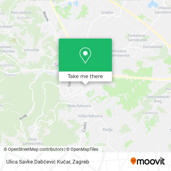 Ulica Savke Dabčević Kučar map