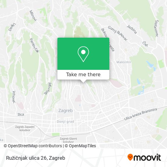 Ružičnjak ulica 26 map