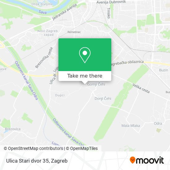 Ulica Stari dvor 35 map