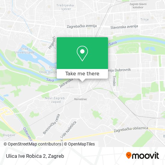 Ulica Ive Robića 2 map