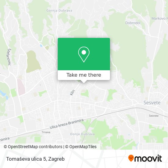 Tomaševa ulica 5 map