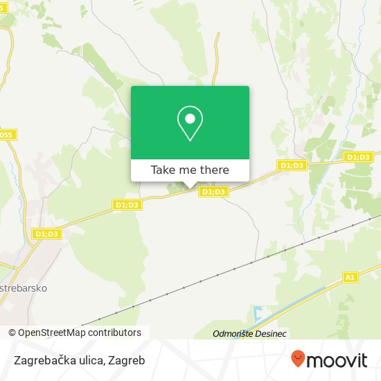 Zagrebačka ulica map