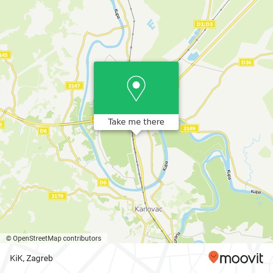 KiK, Prilaz Većeslava Holjevca 12 47000 Karlovac map