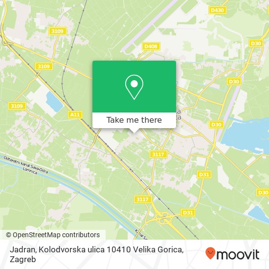 Jadran, Kolodvorska ulica 10410 Velika Gorica map