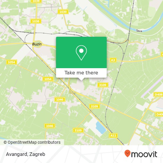 Avangard, 10010 Zagreb map
