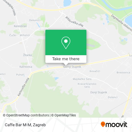 Caffe Bar M-M map