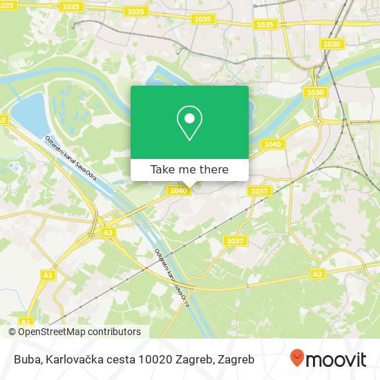 Buba, Karlovačka cesta 10020 Zagreb map