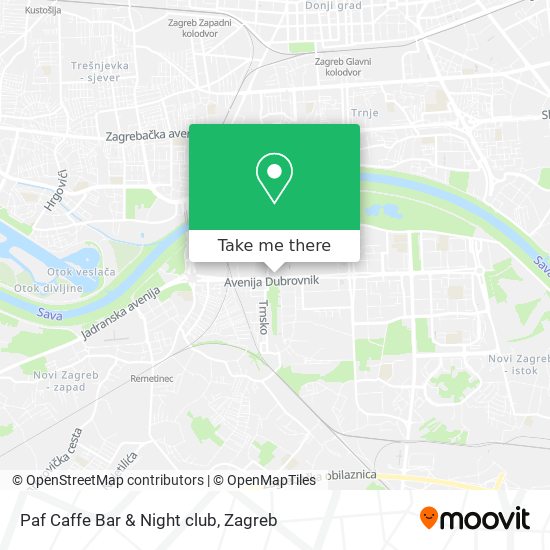 Paf Caffe Bar & Night club map
