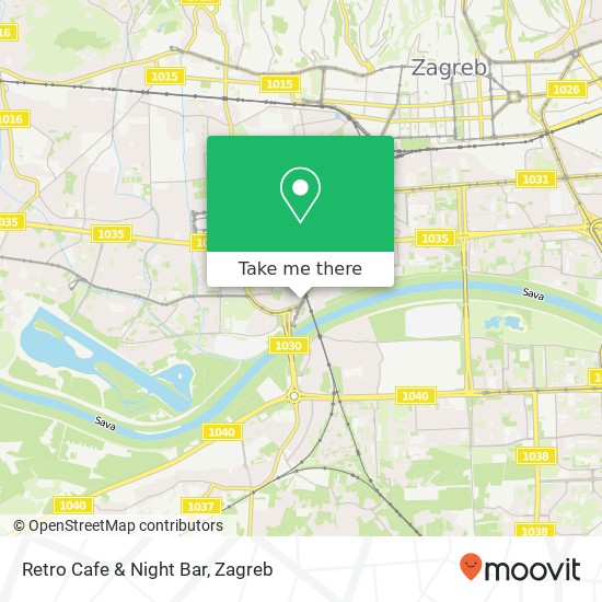 Retro Cafe & Night Bar map