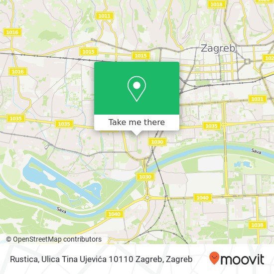 Rustica, Ulica Tina Ujevića 10110 Zagreb map