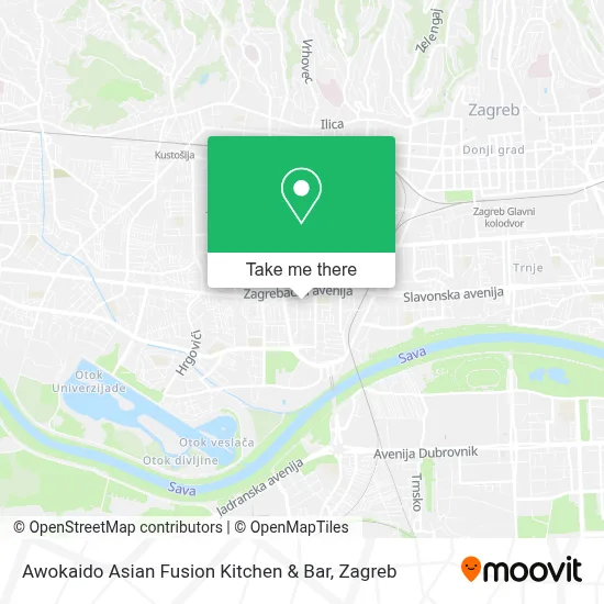 Awokaido Asian Fusion Kitchen & Bar map