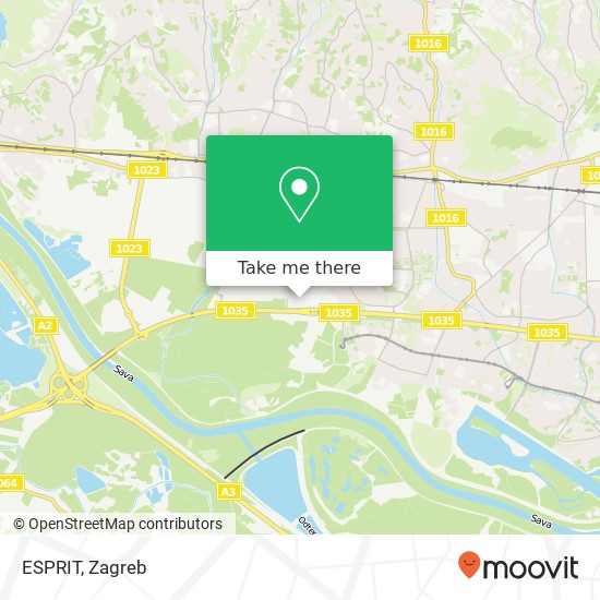 ESPRIT, Jankomir 33 10090 Zagreb map