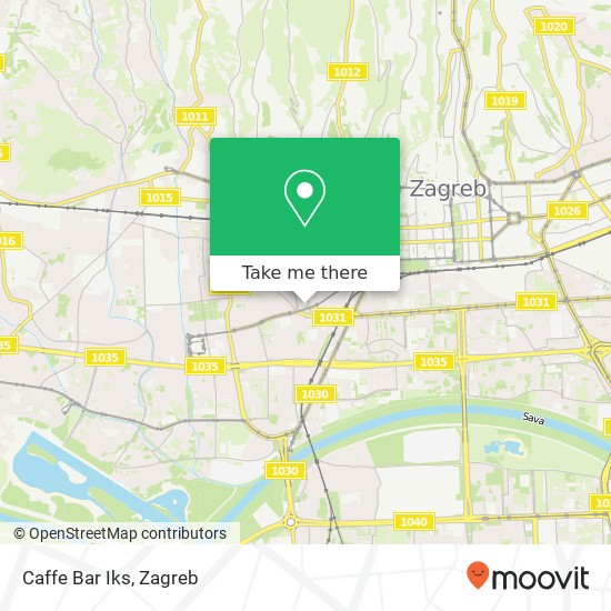 Caffe Bar Iks, Nova cesta 100 10110 Zagreb map