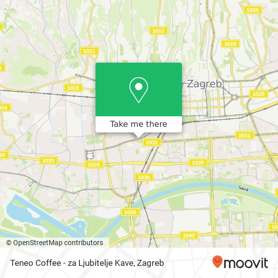 Teneo Coffee - za Ljubitelje Kave, Trešnjevački trg 10110 Zagreb map