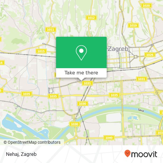 Nehaj, Nova cesta 10110 Zagreb map