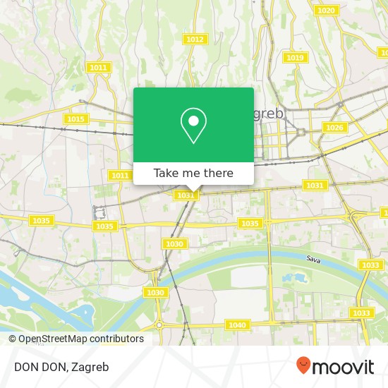 DON DON, Ulica grada Vukovara 10110 Zagreb map