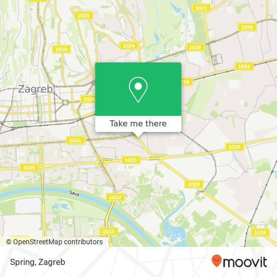 Spring, Ulica Vjekoslava Heinzela 10000 Zagreb map