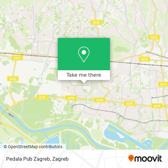 Pedala Pub Zagreb map