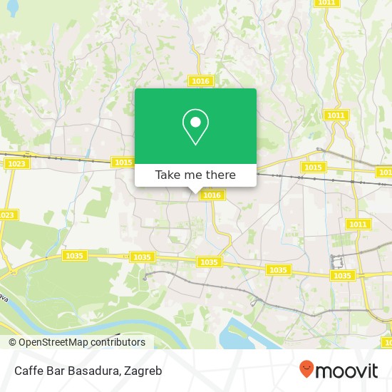 Caffe Bar Basadura, Ulica Ante Topića Mimare 10090 Zagreb map