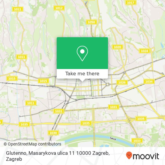 Glutenno, Masarykova ulica 11 10000 Zagreb map