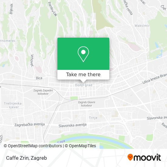 Caffe Zrin map