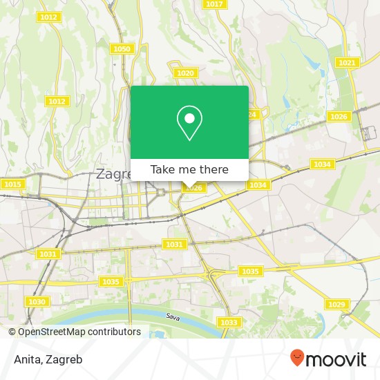 Anita, Ulica kralja Zvonimira 10000 Zagreb map