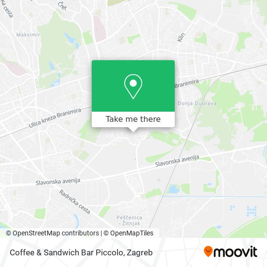 Coffee & Sandwich Bar Piccolo map