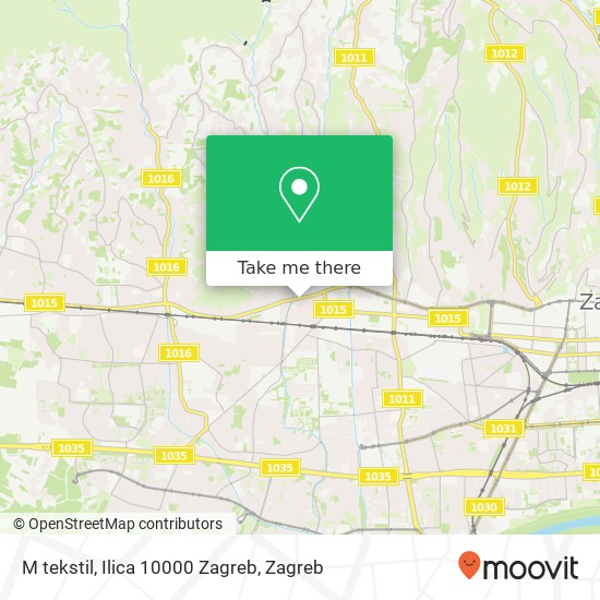 M tekstil, Ilica 10000 Zagreb map