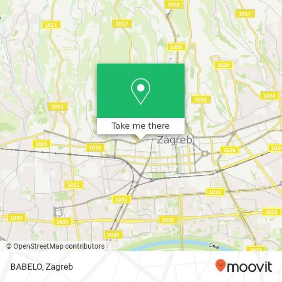 BABELO, Ilica 10000 Zagreb map